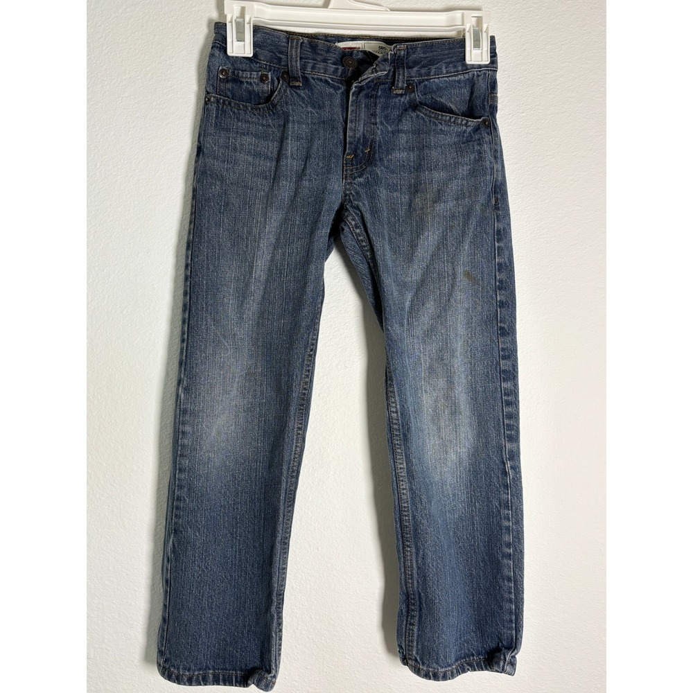 Levi's 505 Regular Fit Boys Jeans Size 8 Reg Medium‎ Wash Blue Denim 24x22